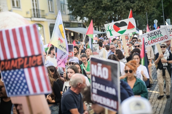 Manifestação «Palestina Livre! Paz no Médio Oriente!»