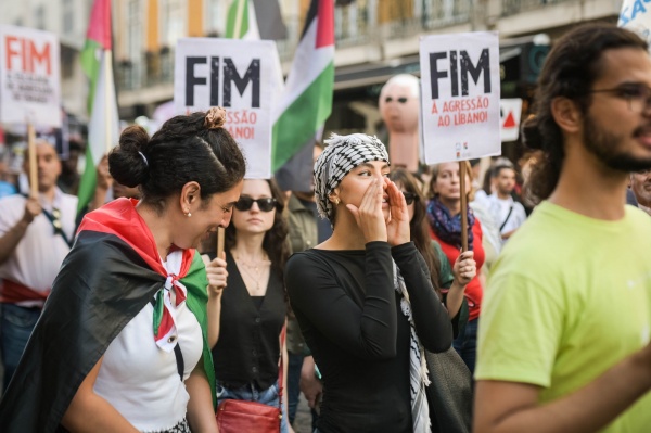 Manifestação «Palestina Livre! Paz no Médio Oriente!»