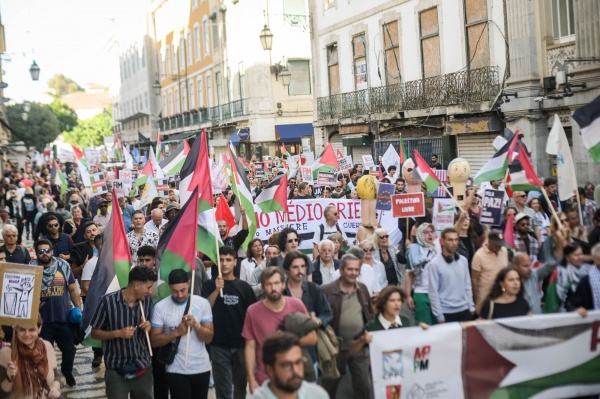 Manifestação «Palestina Livre! Paz no Médio Oriente!»