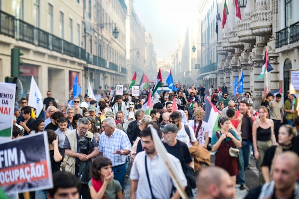 Manifestação «Palestina Livre! Paz no Médio Oriente!»