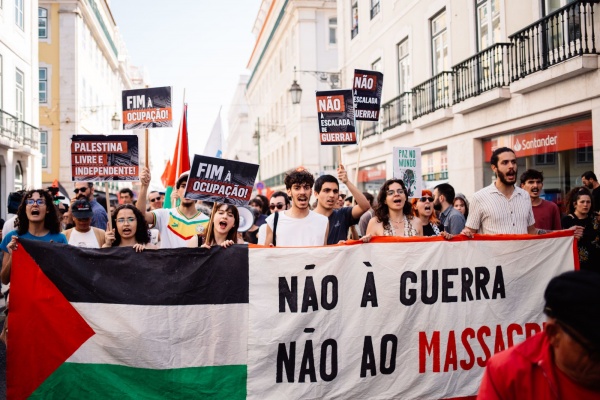 Manifestação «Paz no Mundo! Palestina Livre! Não à Guerra!»
