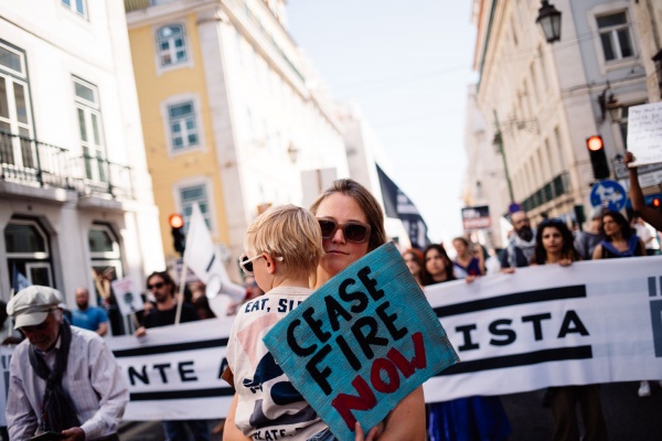 Manifestação «Paz no Mundo! Palestina Livre! Não à Guerra!»