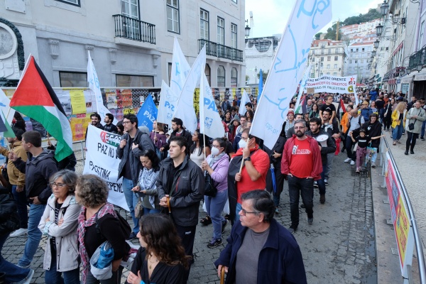 Manifestação pela Paz no Médio oriente. Pelo fim da ocupação da Palestina