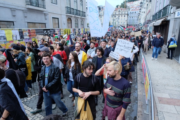 Manifestação pela Paz no Médio oriente. Pelo fim da ocupação da Palestina