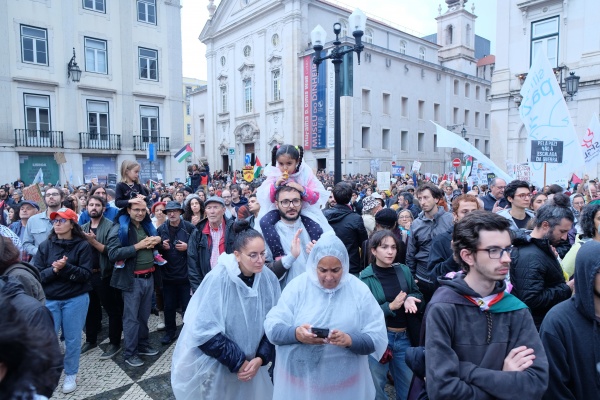Manifestação pela Paz no Médio oriente. Pelo fim da ocupação da Palestina