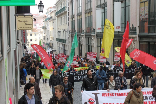 Manifestação “Queremos Trabalho! Exigimos Direitos! Na Rua para os pôr na rua!” - CGTP-IN/INTERJOVEM