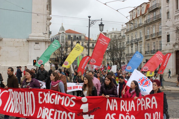 Manifestação “Queremos Trabalho! Exigimos Direitos! Na Rua para os pôr na rua!” - CGTP-IN/INTERJOVEM