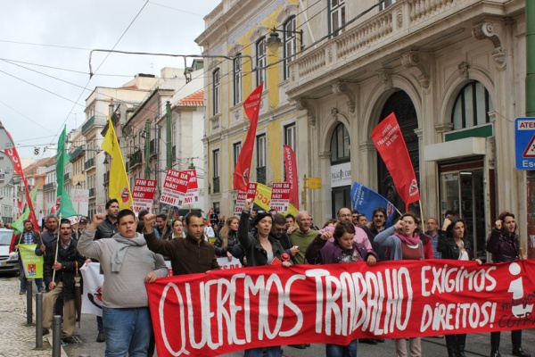 Manifestação “Queremos Trabalho! Exigimos Direitos! Na Rua para os pôr na rua!” - CGTP-IN/INTERJOVEM