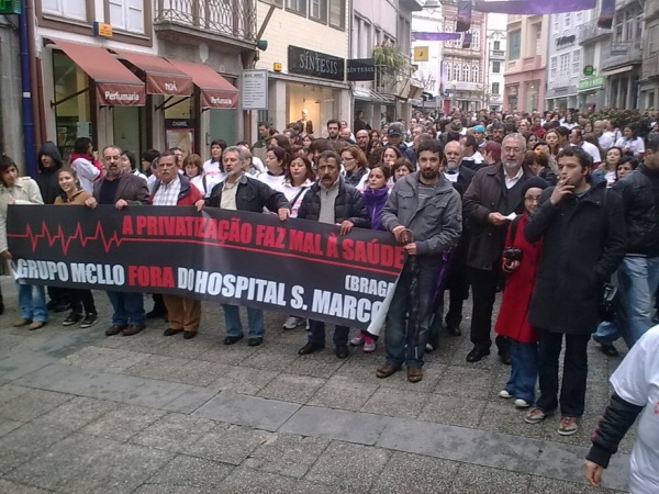 Marcha em defesa do Hospital de S. Marcos, Braga