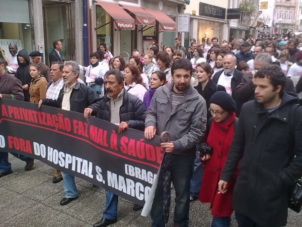 Marcha em defesa do Hospital de S. Marcos, Braga
