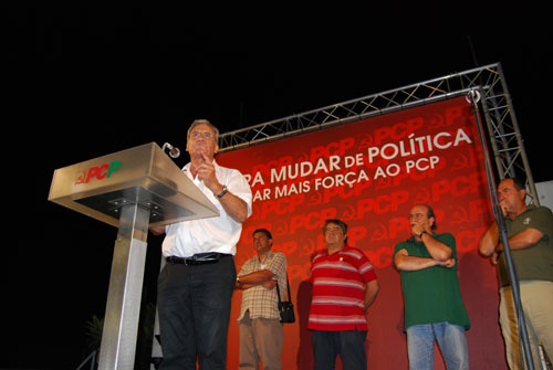Comício em Faro