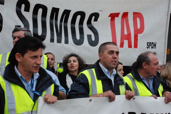 Plenário e concentração de trabalhadores do grupo TAP
