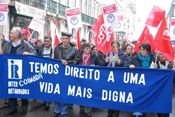 Reformados, Pensionistas e Idosos em Luta - Manifestação em lisboa