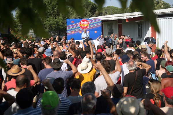 Saudação aos participantes na Jornada de Trabalho da 40ª Festa do Avante!