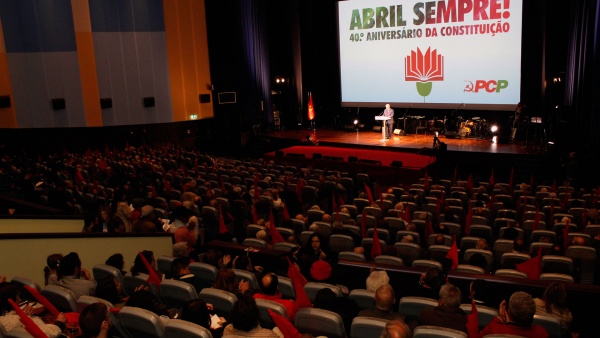Sessão Comemorativa do 40.º Aniversário da Constituição, Lisboa