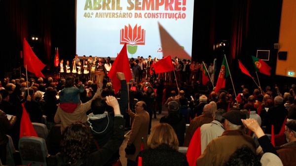 Sessão Comemorativa do 40.º Aniversário da Constituição, Lisboa