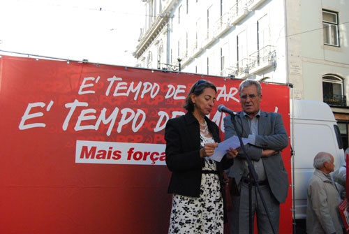 Acção de esclarecimento, Baixa de Lisboa - 11 de Setembro de 2008