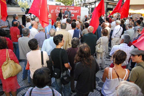Acção de esclarecimento, Baixa de Lisboa - 11 de Setembro de 2008