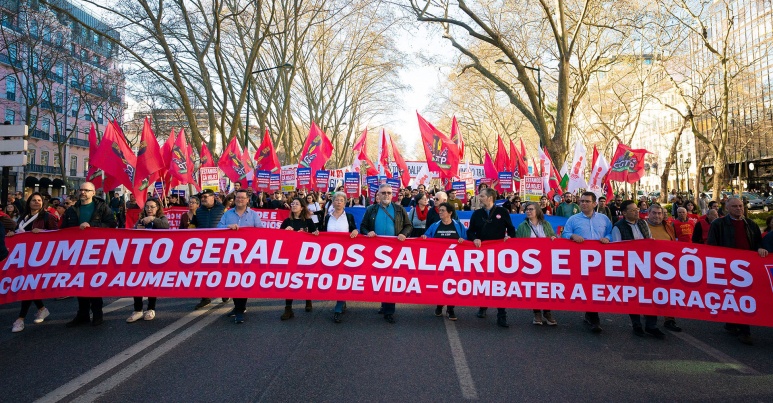 CGTP-IN National Demonstration «Everyone to Lisbon! General increase in wages and pensions – national emergency!”
