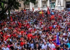 Saudação ao povo brasileiro que luta em defesa da democracia
