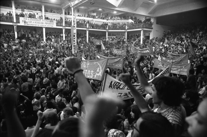 Comício do PCP no Pavilhão dos Desportos, em Lisboa